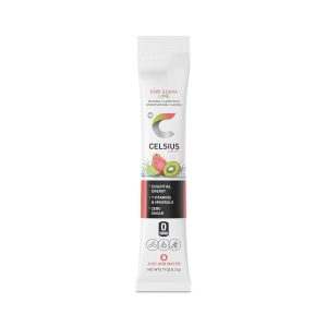 CELSIUS On-the-Go Powder Sticks Kiwi Guava Lime. Essential Energy 2.6 Oz (14 Sticks per Pack) - Image 3