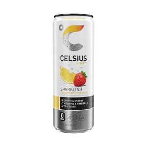 CELSIUS Sparkling Strawberry Lemonade. Functional Essential Energy Drink. 12 Fl Oz (Pack of 12) - Image 5