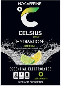 CELSIUS Hydration Lemon Lime. Sugar Free Electrolyte Hydration Drink Mix (Pack of 14) - Image 5