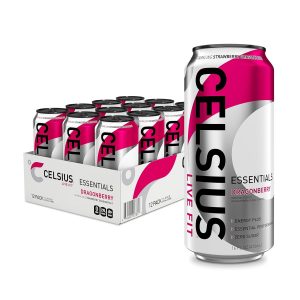CELSIUS ESSENTIALS Sparkling Dragonberry. Sugar Free Performance Energy Drink. 16 Fl Oz (Pack of 12)