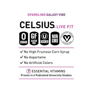 CELSIUS Sparkling Galaxy Vibe. Functional Essential Energy Drink 12 Fl Oz (Pack of 12) - Image 4