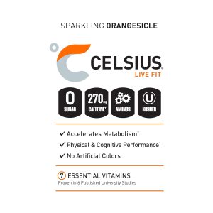 CELSIUS ESSENTIALS Sparkling Orangesicle. Sugar Free Performance Energy Drink. 16 Fl Oz (Pack of 12) - Image 4