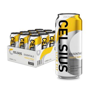 CELSIUS ESSENTIALS Sparkling Mango Tango. Sugar Free Performance Energy Drink. 16 Fl Oz (Pack of 12)