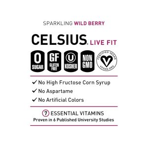 CELSIUS Sparkling Wild Berry. Functional Essential Energy Drink 12 Fl Oz (Pack of 12) - Image 4