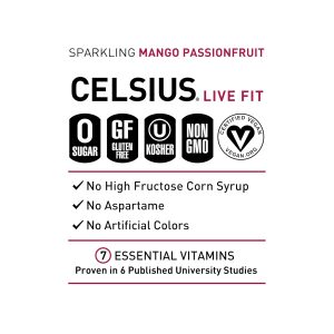 CELSIUS Sparkling Mango Passionfruit. Functional Essential Energy Drink 12 Fl Oz (Pack of 12) - Image 4
