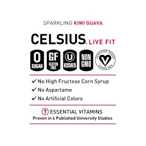 CELSIUS Sparkling Kiwi Guava. Functional Essential Energy Drink 12 Fl Oz (Pack of 12) - Image 4