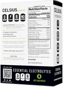 CELSIUS Hydration Lemon Lime. Sugar Free Electrolyte Hydration Drink Mix (Pack of 14) - Image 2