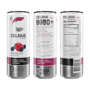 CELSIUS Sparkling Wild Berry. Functional Essential Energy Drink 12 Fl Oz (Pack of 12) - Image 2