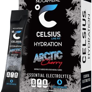 CELSIUS Hydration Arctic Cherry. Sugar Free Electrolyte Hydration Drink Mix (Pack of 14)