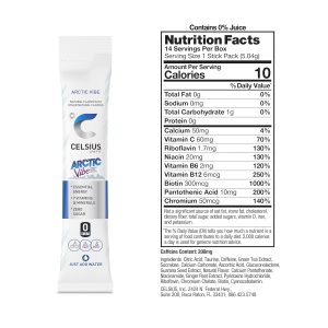 CELSIUS Zero Sugar Energy Drink & Powder Stick Bundle. Arctic Vibe - Image 3
