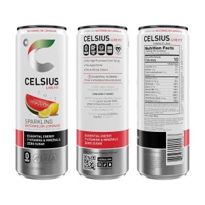 CELSIUS Sparkling Watermelon Lemonade. Functional Essential Energy Drink 12 Fl Oz (Pack of 12) - Image 3