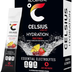 CELSIUS Hydration Fruit Punch. Sugar Free Electrolyte Hydration Drink Mix (Pack of 14)