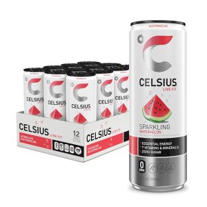 CELSIUS Sparkling Watermelon. Functional Essential Energy Drink 12 Fl Oz (Pack of 12)