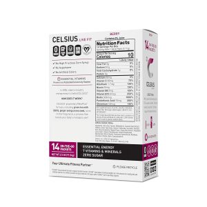 CELSIUS On-the-Go Powder Stick Packs. Zero Sugar (14 Sticks per Pack). Berry. 2.5 Ounce. (Pack of 14) - Image 2
