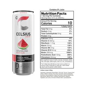 CELSIUS Sparkling Watermelon. Functional Essential Energy Drink 12 Fl Oz (Pack of 12) - Image 3