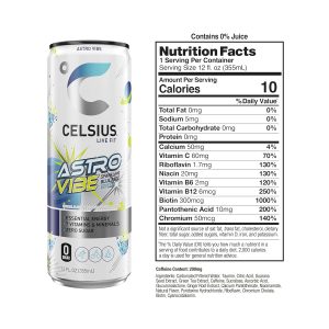 CELSIUS Sparkling Astro Vibe. Functional Essential Energy Drink 12 Fl Oz (Pack of 12) - Image 3