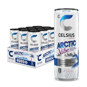 CELSIUS Arctic Vibe Sparkling Frozen Berry. Functional Energy Drink. 12 Fl Oz (Pack of 12)