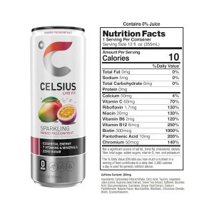 CELSIUS Sparkling Mango Passionfruit. Functional Essential Energy Drink 12 Fl Oz (Pack of 12) - Image 2