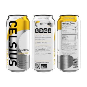 CELSIUS ESSENTIALS Sparkling Mango Tango. Sugar Free Performance Energy Drink. 16 Fl Oz (Pack of 12) - Image 3