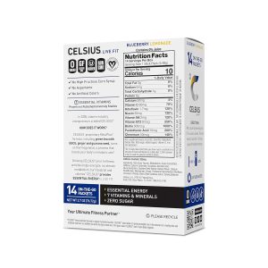 CELSIUS On The Go Blueberry Lemonade. Sugar Free Energy Drink Mix (14 Sticks per Pack) - Image 2