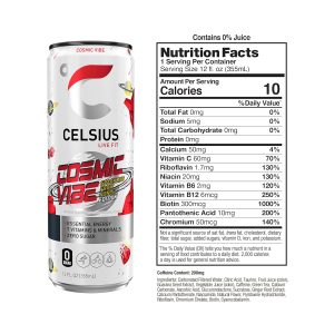 CELSIUS Sparkling Cosmic Vibe. Functional Essential Energy Drink 12 Fl Oz (Pack of 12) - Image 2