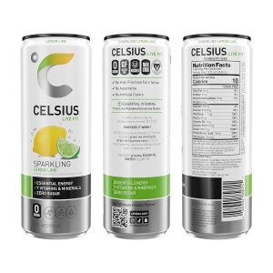 CELSIUS Sparkling Lemon Lime. Functional Energy Drink. 12 Fl Oz (Pack of 12) - Image 2