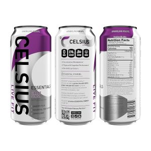 CELSIUS ESSENTIALS Sparkling Grape Slush. Sugar Free Performance Energy Drink. 16 Fl Oz (Pack of 12) - Image 3