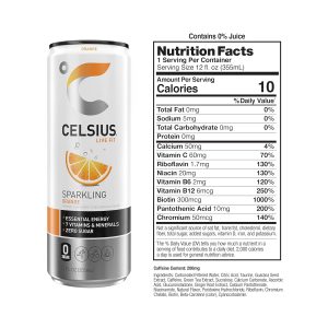 CELSIUS Zero Sugar Energy Drink & Powder Stick Bundle. Orange - Image 2