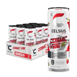 CELSIUS Sparkling Cosmic Vibe. Functional Essential Energy Drink 12 Fl Oz (Pack of 12)