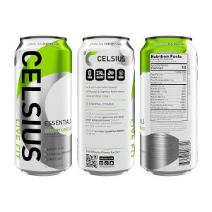 CELSIUS ESSENTIALS. Sparkling Cherry Limeade. Performance Energy Drink 16 Fl Oz (Pack of 12) - Image 3