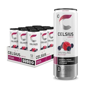 CELSIUS Sparkling Wild Berry. Functional Essential Energy Drink 12 Fl Oz (Pack of 12)