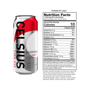 CELSIUS ESSENTIALS Sparkling Fruit Burst. Sugar Free Performance Energy Drink. 16 Fl Oz (Pack of 12) - Image 2
